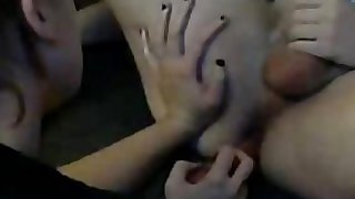 Hubby gets prostate massage