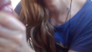 Hot handjob in the village without makeup