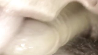 Homemade closeup milf cock licking frenulum worship