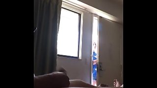 Caught jerking by masseuse who showed up early! Pt1