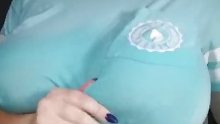 Huge Natural Boobs, Wet T Shirt! Titties Dropped, Bounced & Played With!
