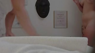 Blonde MILF gets a happy ending massage